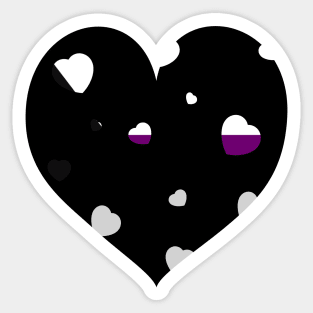 Chaotic Hearts, Pride Series - Demisexual Sticker